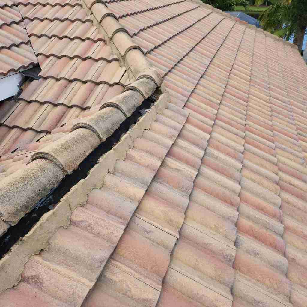 Tile Roof Repair work