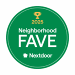 Nextdoor Neighborhood Fave 2025 award badge